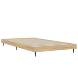 Bedframe zonder matras hout sonoma eikenkleurig 100x200 cm
