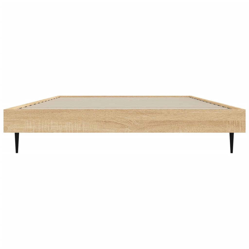 Bedframe zonder matras hout sonoma eikenkleurig 100x200 cm