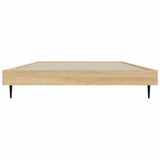 Bedframe zonder matras hout sonoma eikenkleurig 100x200 cm
