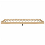Bedframe zonder matras hout sonoma eikenkleurig 100x200 cm