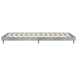 Bedframe bewerkt hout betongrijs 90x200 cm