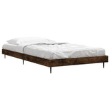 Bedframe zonder matras hout gerookt eikenkleurig 90x200 cm