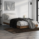 Bedframe zonder matras hout gerookt eikenkleurig 90x200 cm