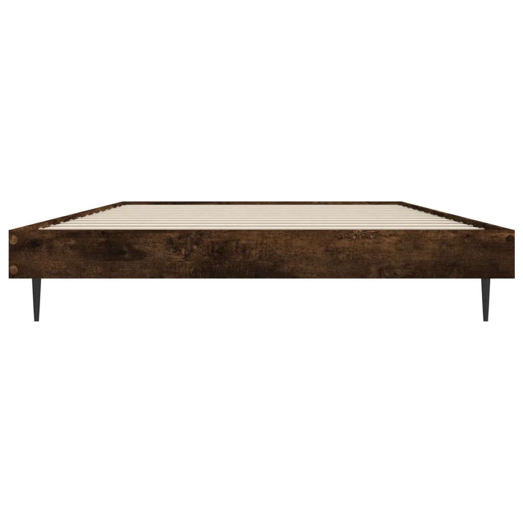 Bedframe zonder matras hout gerookt eikenkleurig 90x200 cm