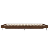 Bedframe zonder matras bewerkt hout bruin eikenkleur 140x190 cm