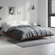 Bedframe zonder matras bewerkt hout bruin eikenkleur 140x190 cm