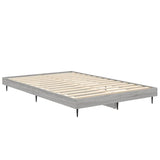 Bedframe bewerkt hout grijs sonoma eikenkleurig 120x190 cm