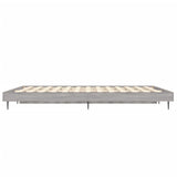 Bedframe bewerkt hout grijs sonoma eikenkleurig 120x190 cm