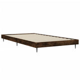 Bedframe zonder matras hout gerookt eikenkleurig 90x190 cm