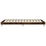 Bedframe zonder matras hout gerookt eikenkleurig 90x190 cm