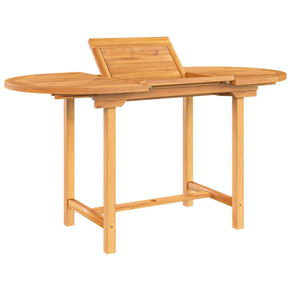 Tuintafel verlengbaar 110-160x80x75 cm massief teakhout - AllerleiShop