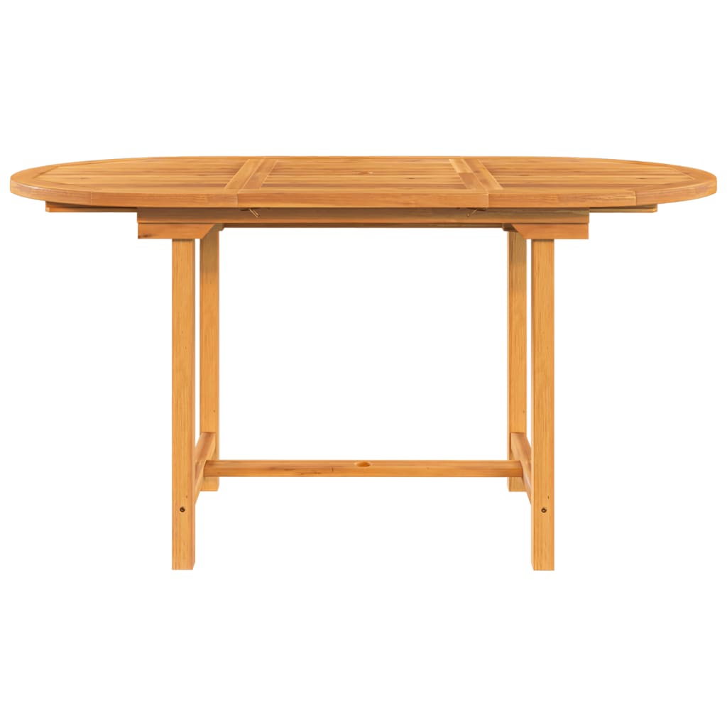 Tuintafel verlengbaar 110-160x80x75 cm massief teakhout - AllerleiShop