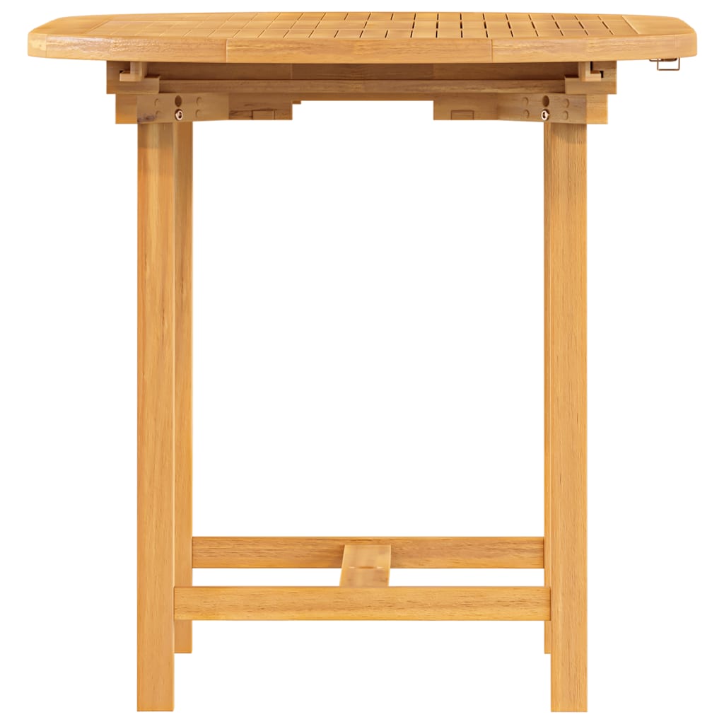 Tuintafel verlengbaar 110-160x80x75 cm massief teakhout - AllerleiShop