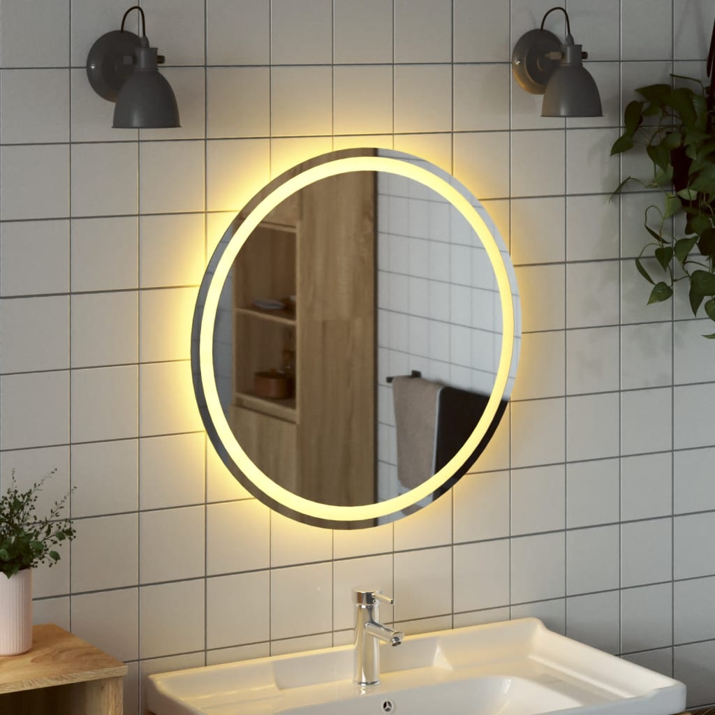 Badkamerspiegel LED rond 70 cm - AllerleiShop