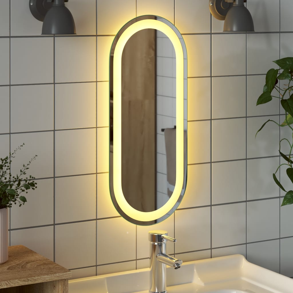 Badkamerspiegel LED ovaal 60x25 cm - AllerleiShop