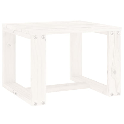 Tuinbijzettafel 40x38x28,5 cm massief grenenhout wit - AllerleiShop