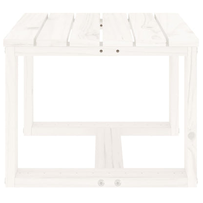 Tuinbijzettafel 40x38x28,5 cm massief grenenhout wit - AllerleiShop