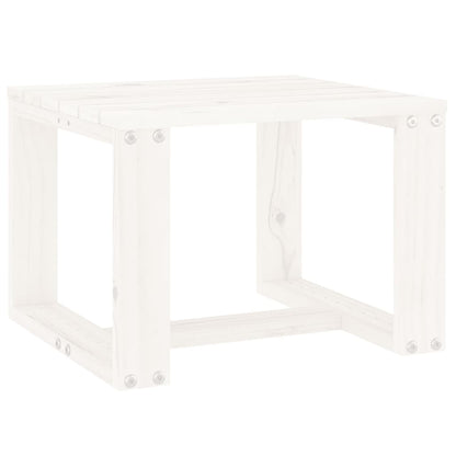 Tuinbijzettafel 40x38x28,5 cm massief grenenhout wit - AllerleiShop