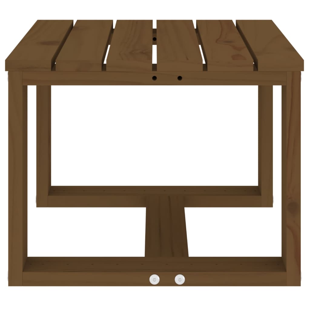 Tuinbijzettafel 40x38x28,5 cm massief grenenhout honingbruin - AllerleiShop