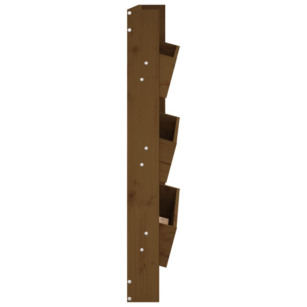 Plantenbak wand 3-laags 60x18,5x110 cm grenenhout honingbruin - AllerleiShop