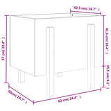 Plantenbak 62x50x57 cm massief grenenhout - AllerleiShop