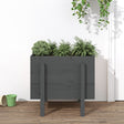 Plantenbak 62x50x57 cm massief grenenhout grijs - AllerleiShop