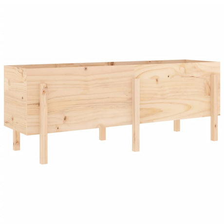 Plantenbak verhoogd 160x50x57 cm massief grenenhout - AllerleiShop