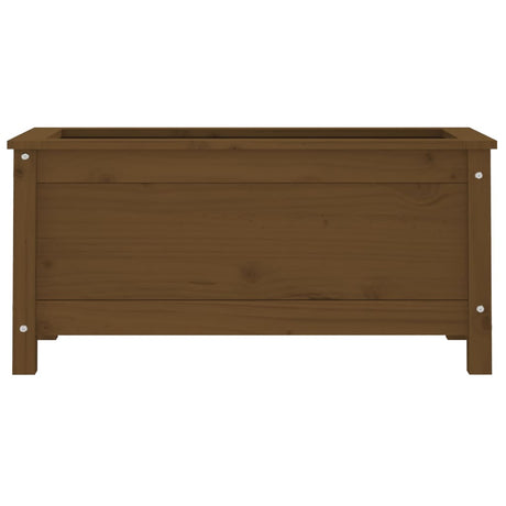 Plantenbak 82,5x40x39 cm massief grenenhout honingbruin - AllerleiShop