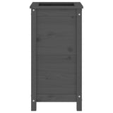 Plantenbak 40x40x78 cm massief grenenhout grijs - AllerleiShop