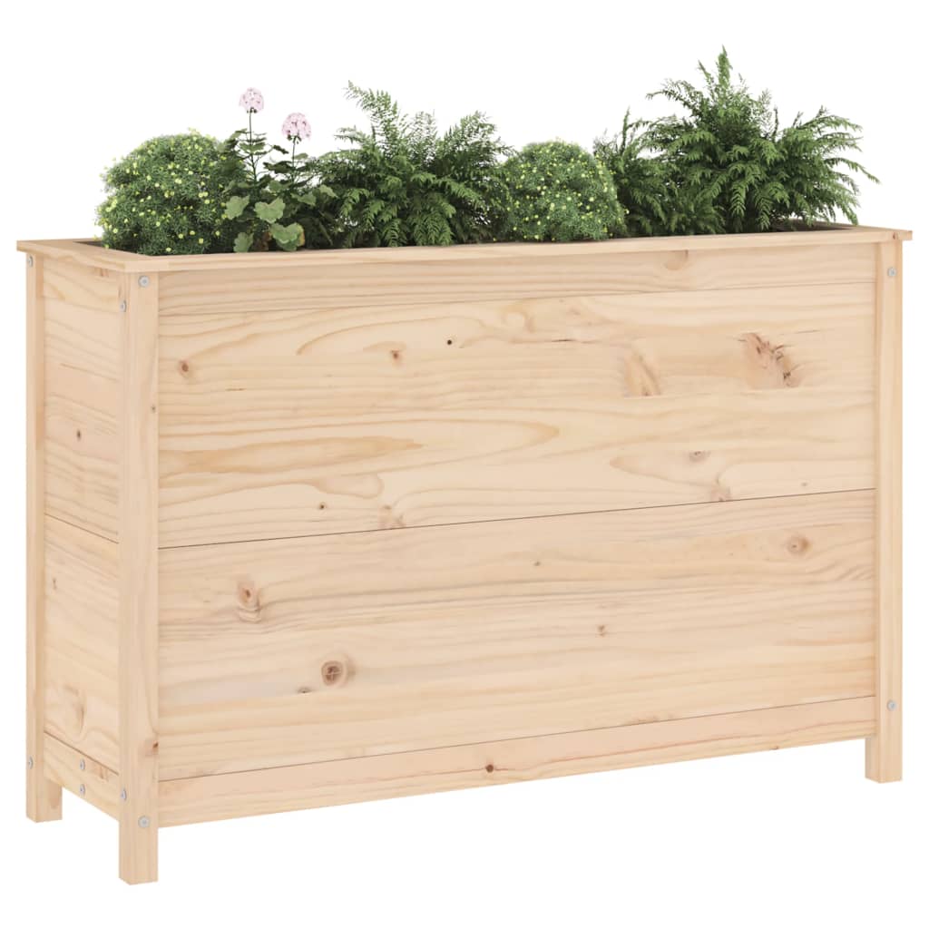 Plantenbak verhoogd 119,5x40x78 cm massief grenenhout