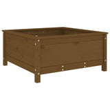 Plantenbak 82,5x82,5x39 cm massief grenenhout honingbruin - AllerleiShop