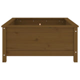 Plantenbak 82,5x82,5x39 cm massief grenenhout honingbruin - AllerleiShop