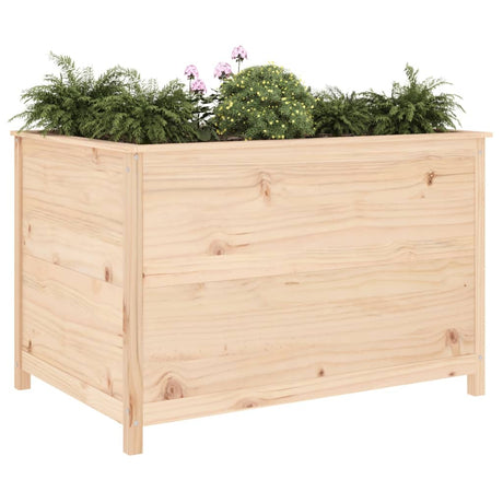 Plantenbak verhoogd 119,5x82,5x78 cm massief grenenhout - AllerleiShop