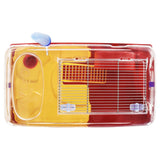 Hamsterkooi 57x33x26 cm polypropeen rood