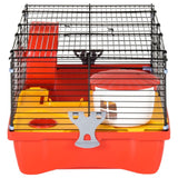 Hamsterkooi 58x32x36 cm polypropeen en metaal rood