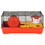 Hamsterkooi 58x32x36 cm polypropeen en metaal rood