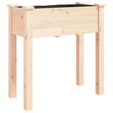 Plantenbak met voering 71x37x76 cm massief vurenhout - AllerleiShop