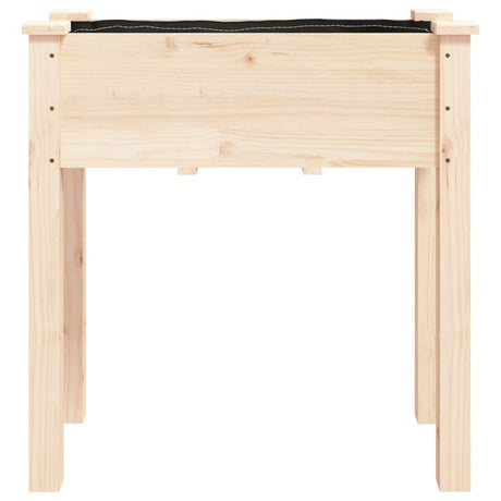 Plantenbak met voering 71x37x76 cm massief vurenhout - AllerleiShop