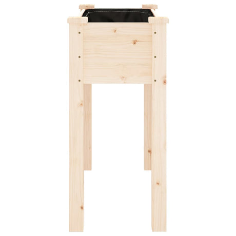 Plantenbak met voering 71x37x76 cm massief vurenhout - AllerleiShop