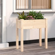 Plantenbak met voering 71x37x76 cm massief vurenhout - AllerleiShop