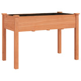 Plantenbak met voering 118x59x76 cm massief vurenhout bruin - AllerleiShop