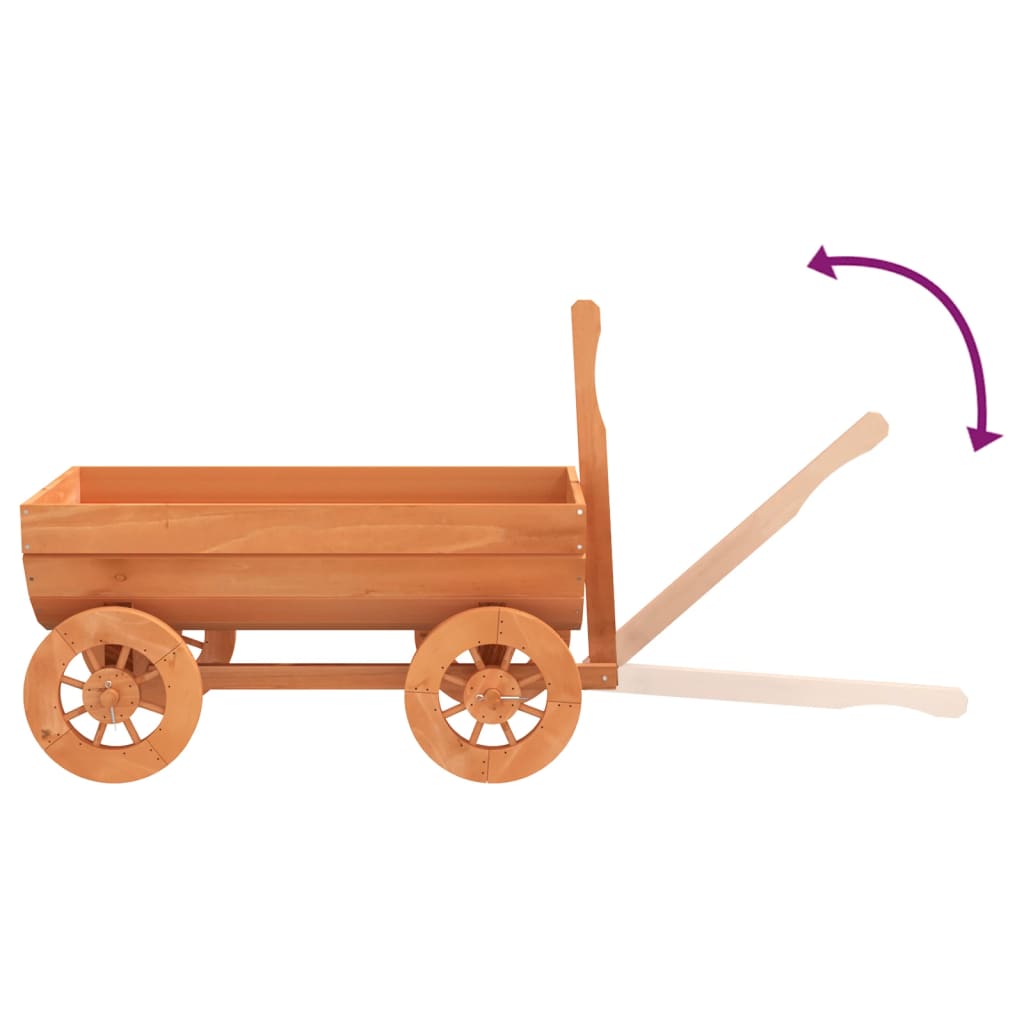 Wagen decoratief 70x43x54 cm massief vurenhout - AllerleiShop