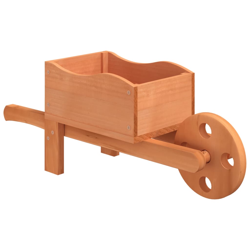 Plantenbakken kruiwagen 2 st 47x15x19 cm massief vurenhout - AllerleiShop