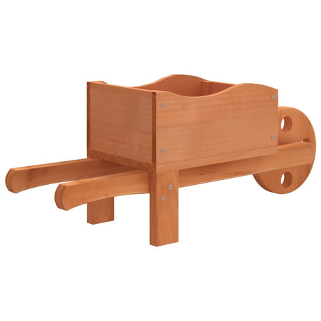 Plantenbakken kruiwagen 2 st 47x15x19 cm massief vurenhout - AllerleiShop