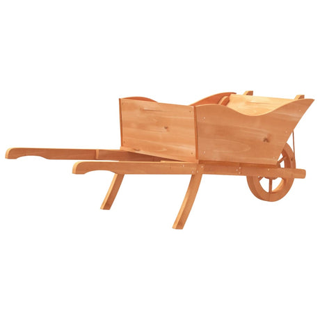 Plantenbak kruiwagen 128x45,5x43 cm massief vurenhout - AllerleiShop