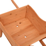 Plantenbak kruiwagen 128x45,5x43 cm massief vurenhout - AllerleiShop