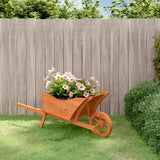 Plantenbak kruiwagen 128x45,5x43 cm massief vurenhout - AllerleiShop