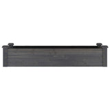 Plantenbak verhoogd met voering 120x45x25 cm vurenhout grijs - AllerleiShop