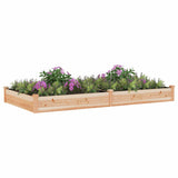 Plantenbak verhoogd met voering 240x120x25 cm massief vurenhout - AllerleiShop