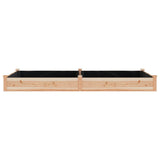 Plantenbak verhoogd met voering 240x120x25 cm massief vurenhout - AllerleiShop